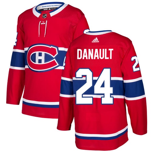 Adidas Men Montreal Canadiens #24 Phillip Danault Red Home Authentic Stitched NHL Jersey